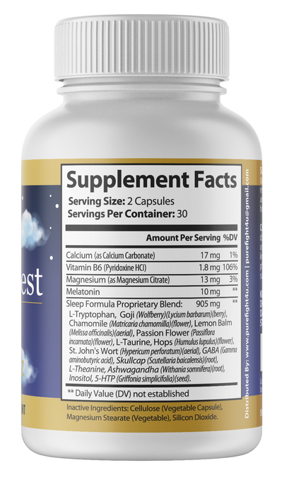 Good Night Rest Promotes Relaxation & Healthy Sleep Cycle-3 Bottles-180 Capsules