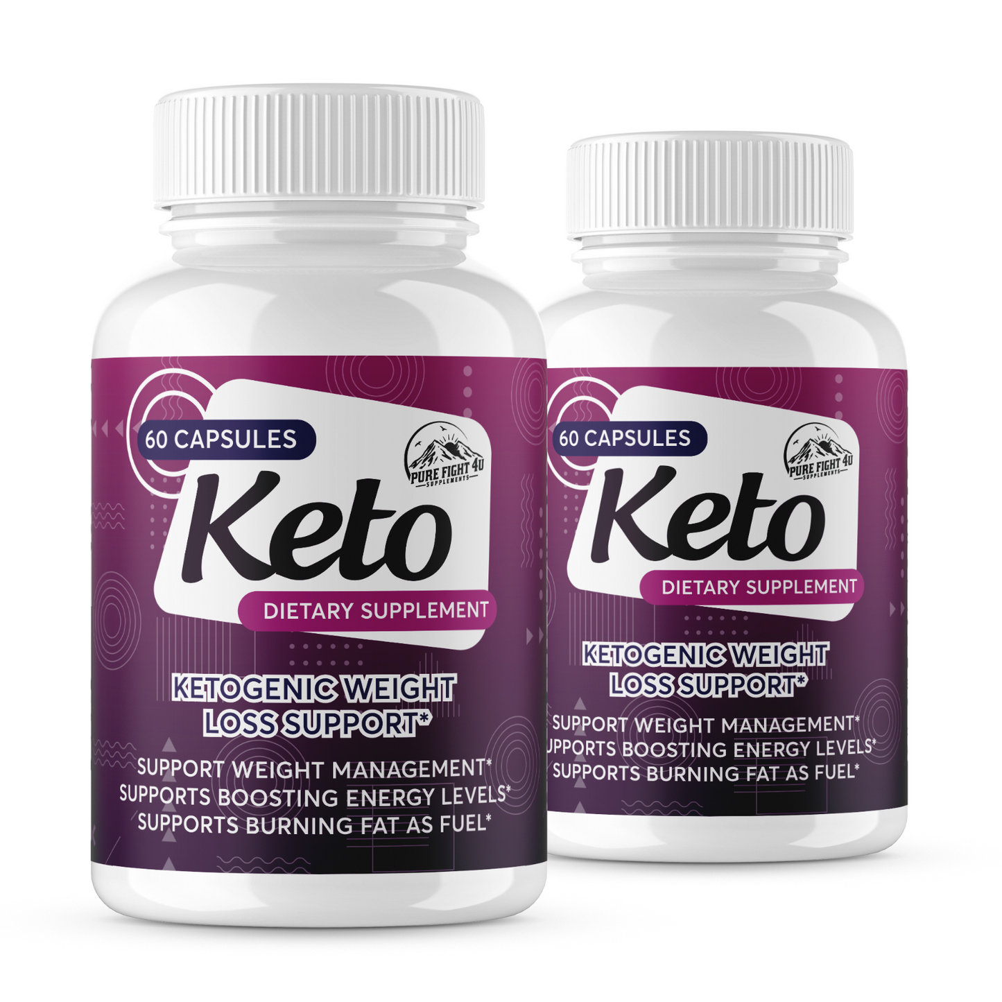 Keto Ketogenic Weight Loss Support 2 Bottles 120 Capsules