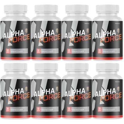 Alpha Force Dietary Supplement For Men ED, AlphaForce Capsules - 8 Bottles