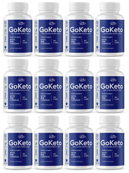 GoKeto Fat Utilizing Weight Loss 12 Bottles 720 Capsules