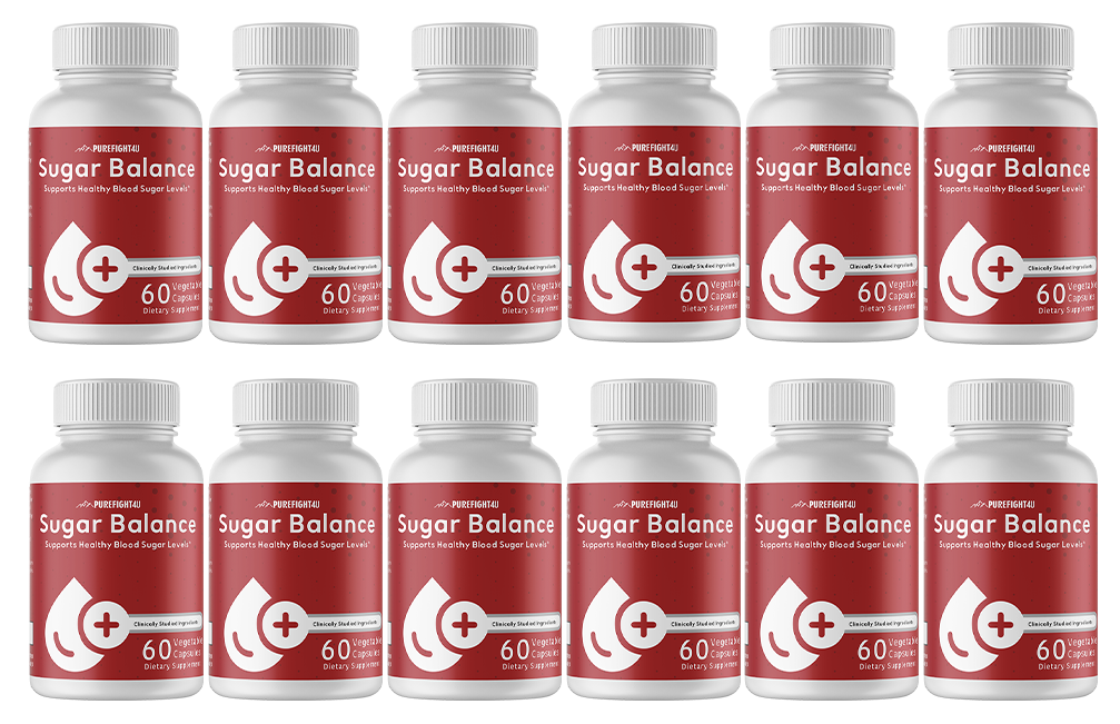 Sugar Balance Supports Healthy Blood Sugar Levels 12 Bottles 720 Veg Caps