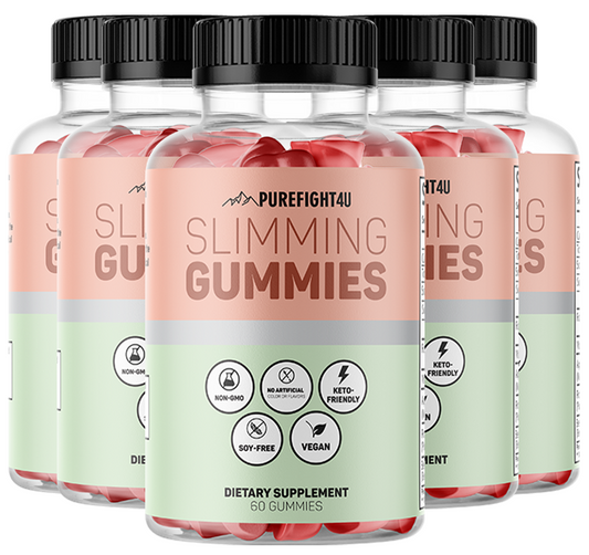 Slimming Gummies Dietary Supplement - 5 Bottles 300 Gummies