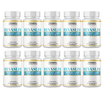 Revaslim Keto Capsules, Revaslim Weight Loss Support 10 Bottles 600 Capsules