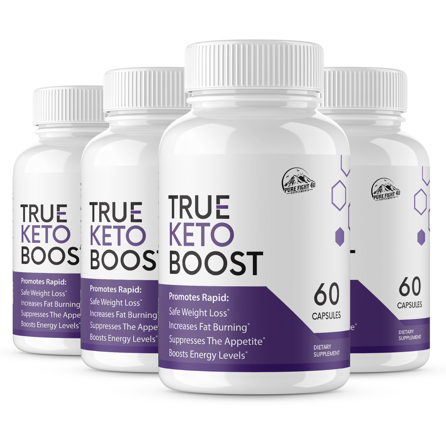 True Keto Boost Dietary Supplement 4 Bottles 240 Capsules