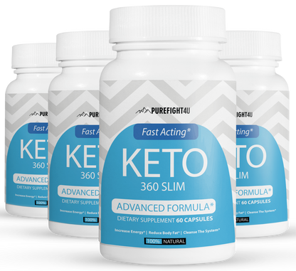 Keto 360 Slim Fast Acting Advanced Formula - 4 Bottles 240 Capsules