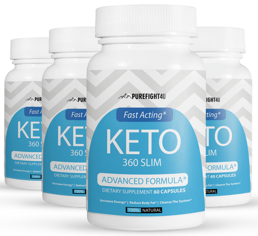 Keto 360 Slim Fast Acting Advanced Formula - 4 Bottles 240 Capsules