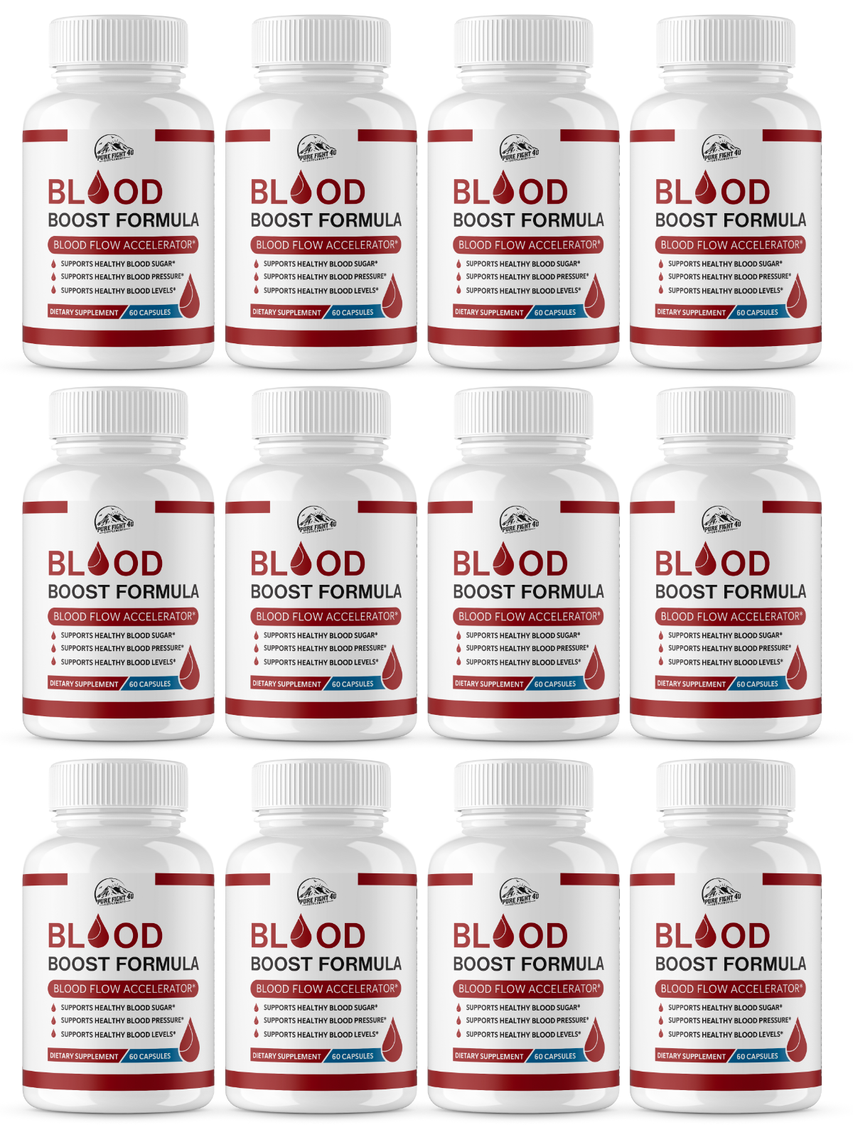 Blood Boost Formula Blood Flow Accelerator 12 Bottles 720 Capsules