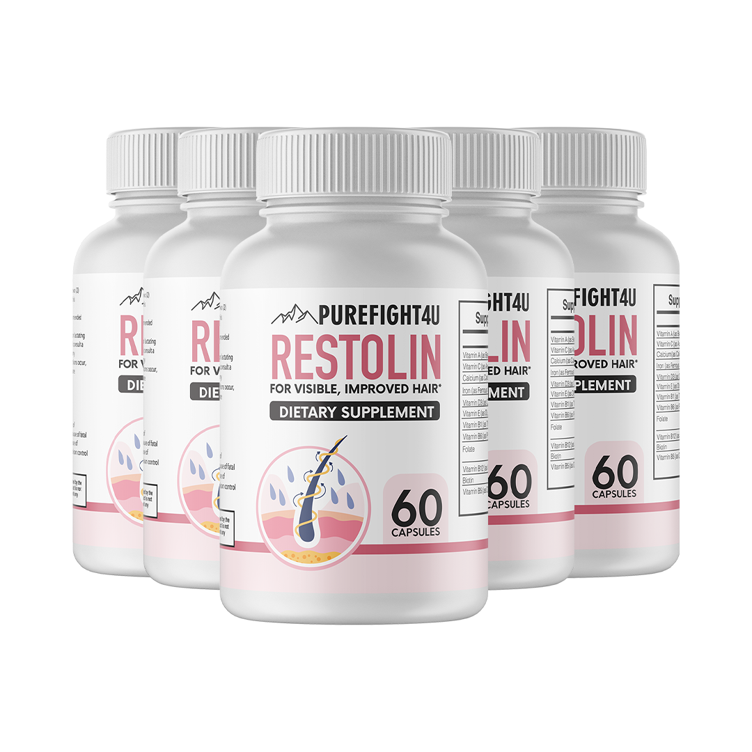 Restolin Hair Skin and Nails Supplement 5 Bottles 300 Capsules