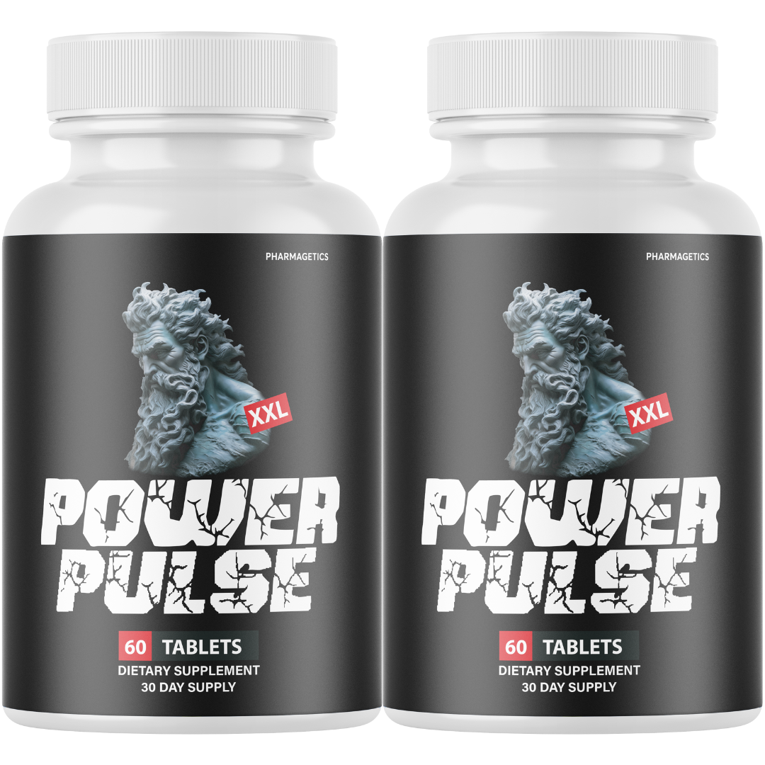 Power Pulse XXL Pills for Men Health Pills for Boosting Vitality - 2 Bottles