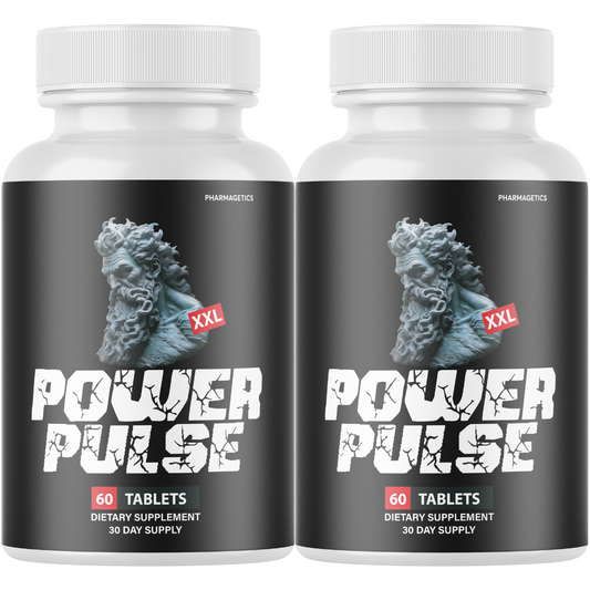 Power Pulse XXL Pills for Men Health Pills for Boosting Vitality - 2 Bottles