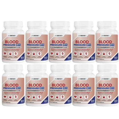 Blood Pressure 911 Premium Blood Pressure Support - 10 Bottles 600 Capsules