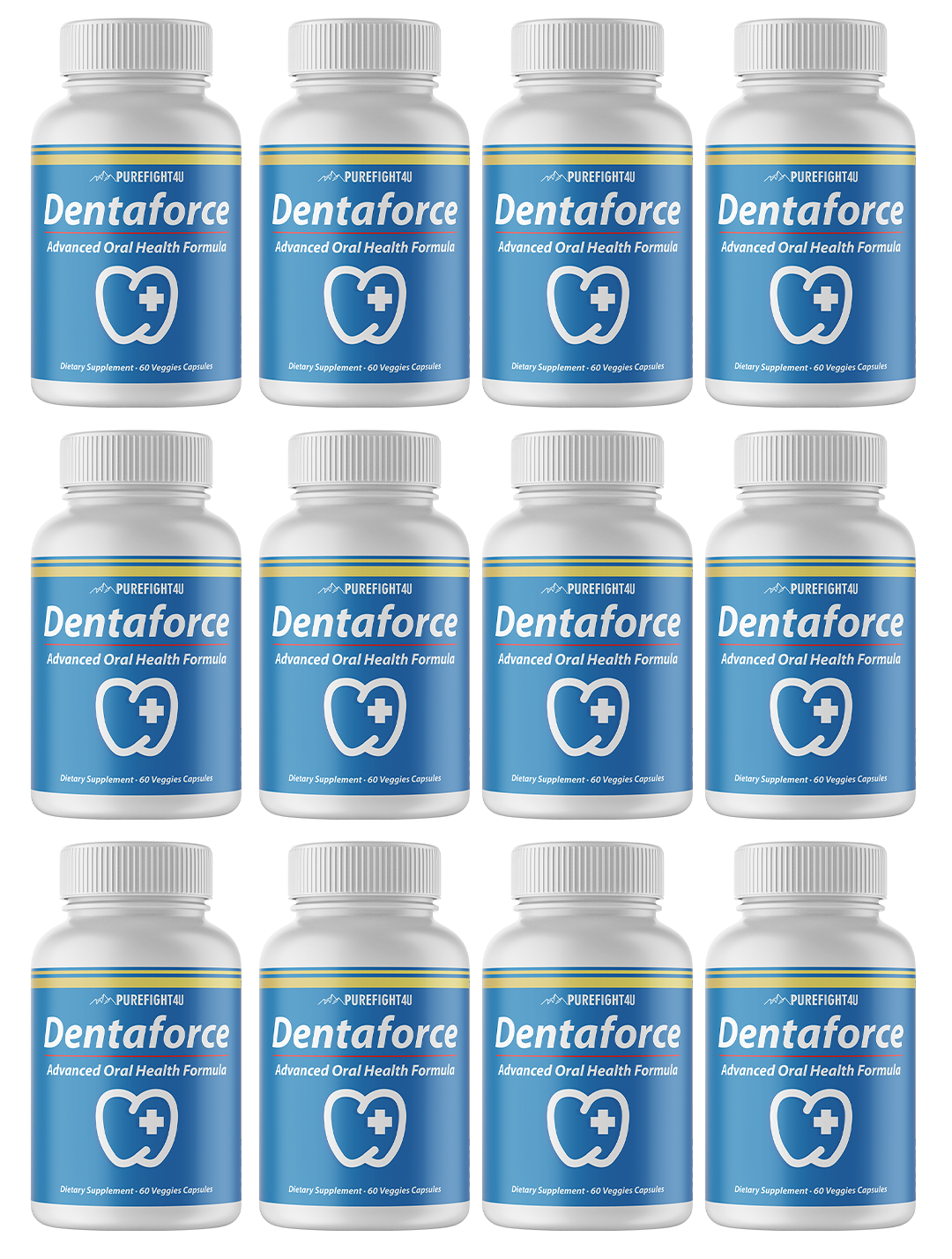 DentaForce Teeth & Gum Supplement - 12 Bottles 720 Capsules