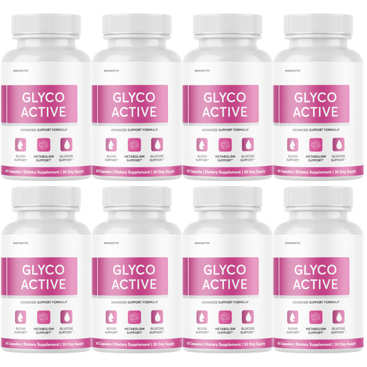 Glyco Active Advanced Blood Aid for Healthy Blood Sugar Levels - 8 Bottles