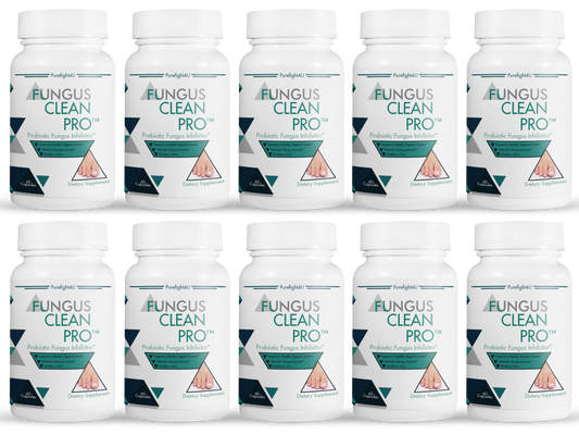 FUNGUS CLEAN PRO Toenail Care - 10 Bottles 600 Vegetarian Capsules