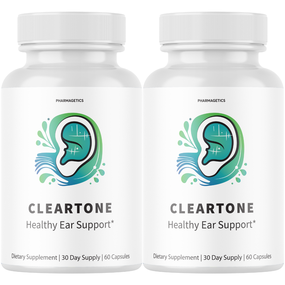 Cleartone Hearing Relief Capsules, Pills for Tinnitus Support -  2 Bottles