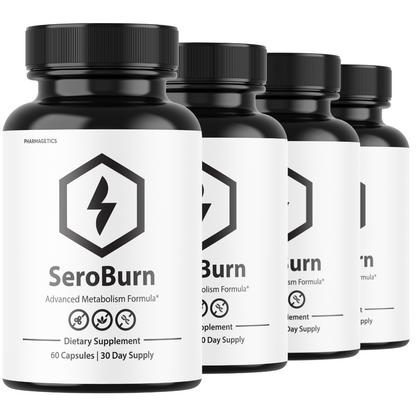 SeroBurn Fat Burning Pills Advanced Weight Loss & Appetite Control - 4 Bottles