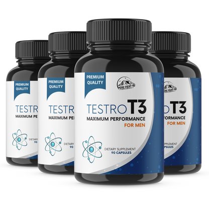 Testro T3 Pills Maximum Performance for Men - 4 Bottles 360 Capsules