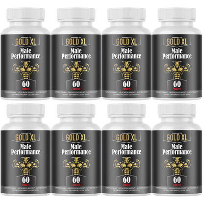 Gold XL for Men, GoldXL Enhancement Pills for Advanced Performance- 8 Bottles