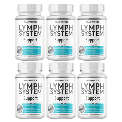 Lymph System Support | Lymph Detox & Cleansing Repair Formula - 6 Bottles