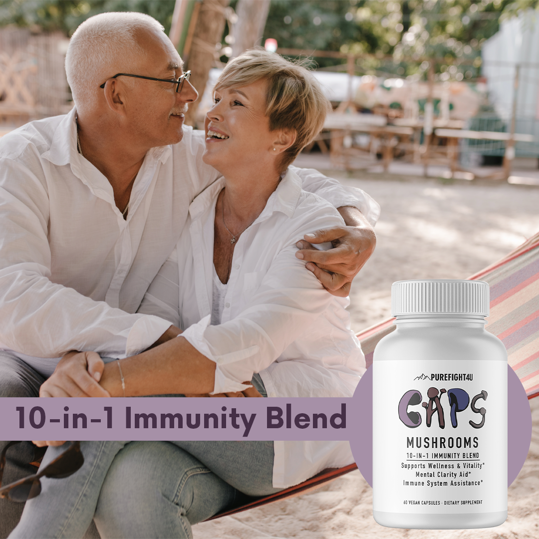 CAPS Mushroom 10-in-1 Immunity Blend 3 Bottles 180 Capsules