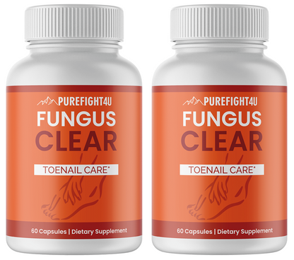 Fungus Clear Toe Nail Care - 2 Bottles 120 Capsules