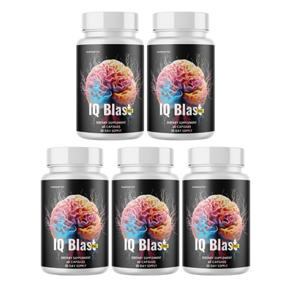 IQ Blast Pro Brain Supplement 5 Bottles 300 Capsules