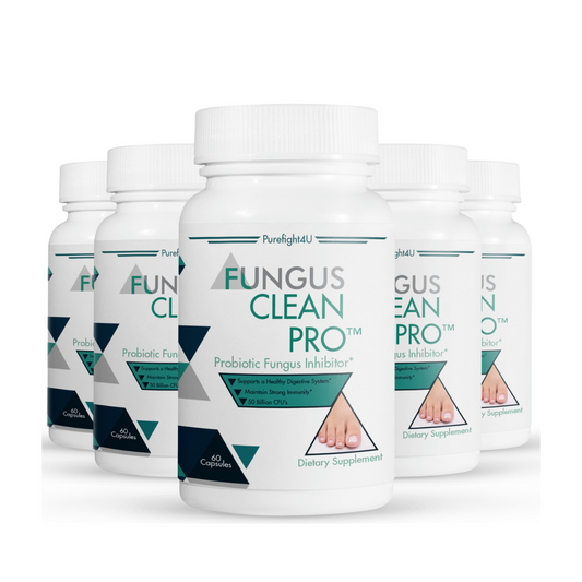 FUNGUS CLEAN PRO Toenail Care - 5 Bottles 300 Vegetarian Capsules