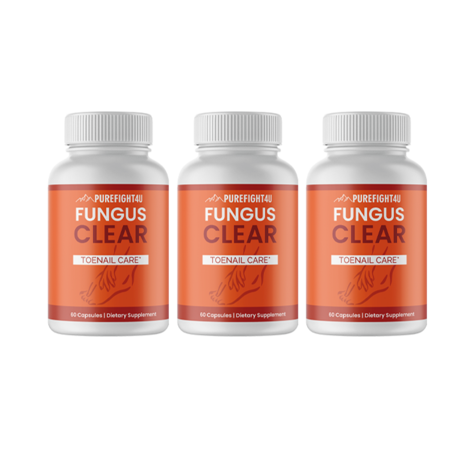 Fungus Clear Toe Nail Care - 10 Bottles 300 Capsules