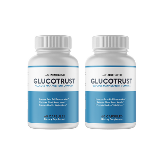 Glucotrust Blood Sugar Support Supplement - 4 Bottles 240 Capsules