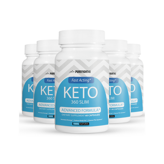 Keto 360 Slim Fast Acting Advanced Formula - 5 Bottles 300 Capsules