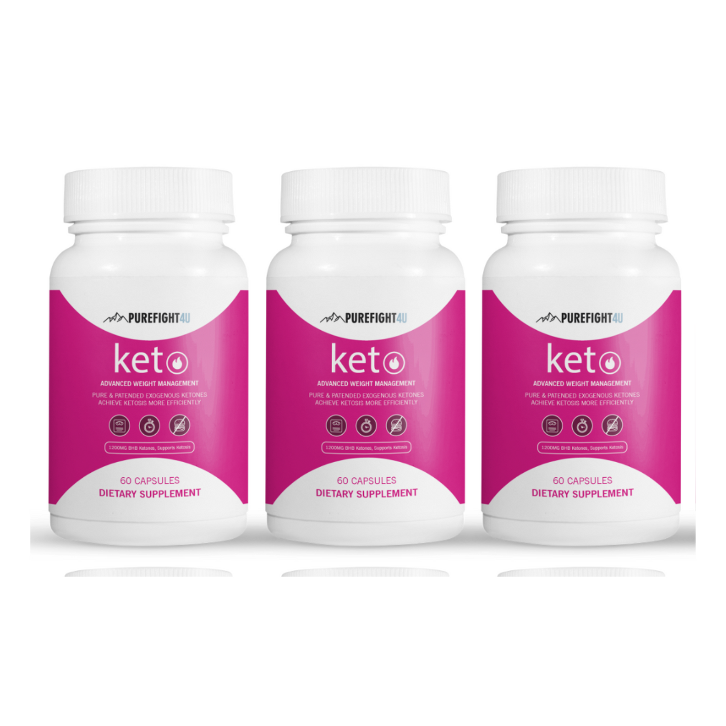 Keto Advanced Weight Management Formula - 10 Bottles 600 Capsules