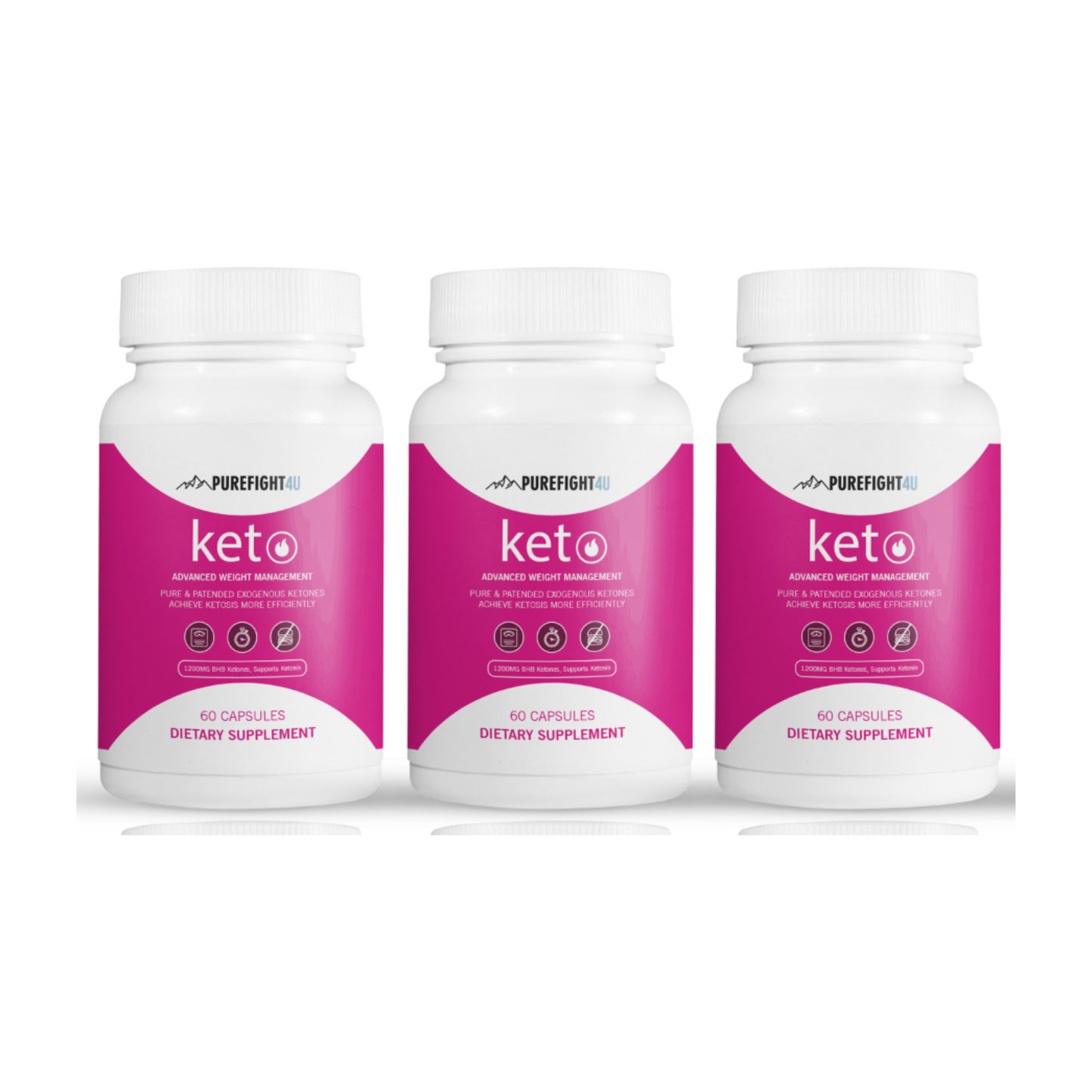 Keto Advanced Weight Management Formula - 12 Bottles 720 Capsules