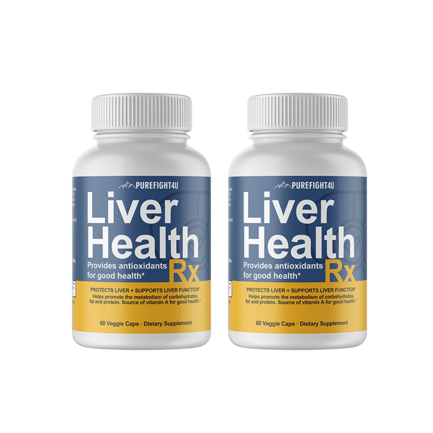 Liver Health RX Formula Supplement Pure Health 4 Bottles 240 Capsules