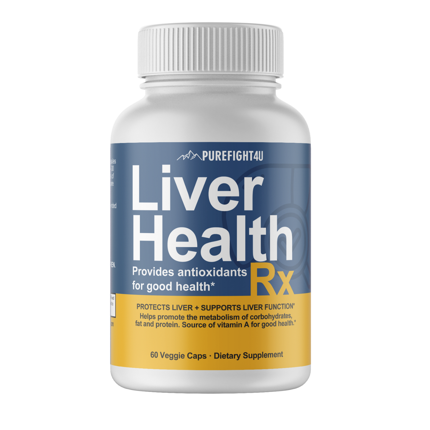 Liver Health RX Formula Supplement Pure Health 60 Capsules