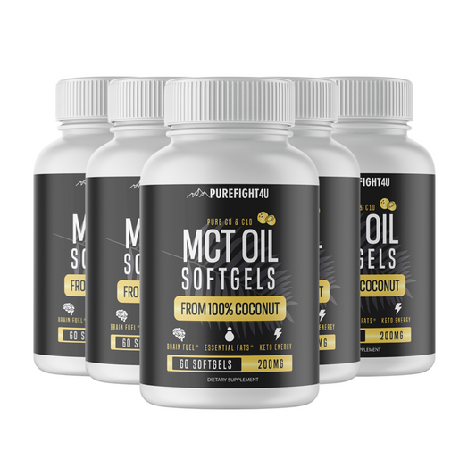 MCT Oil 200 MG 5 Bottles - 300 SoftGels