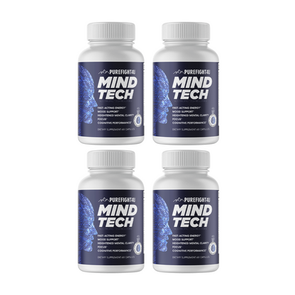 MindTech Nootropic Technologies  Brain Booster Supplement 4 Bottles 240 Capsules