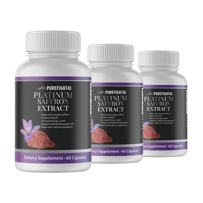 Platinum Saffron Extract - 3 Bottles 180 Capsules