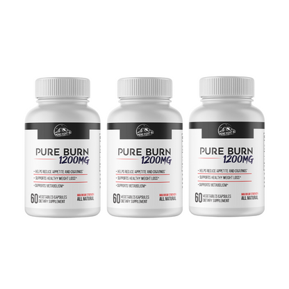 Pure Burn 1200mg Dietary Supplement - 10 Bottles 600 Capsules