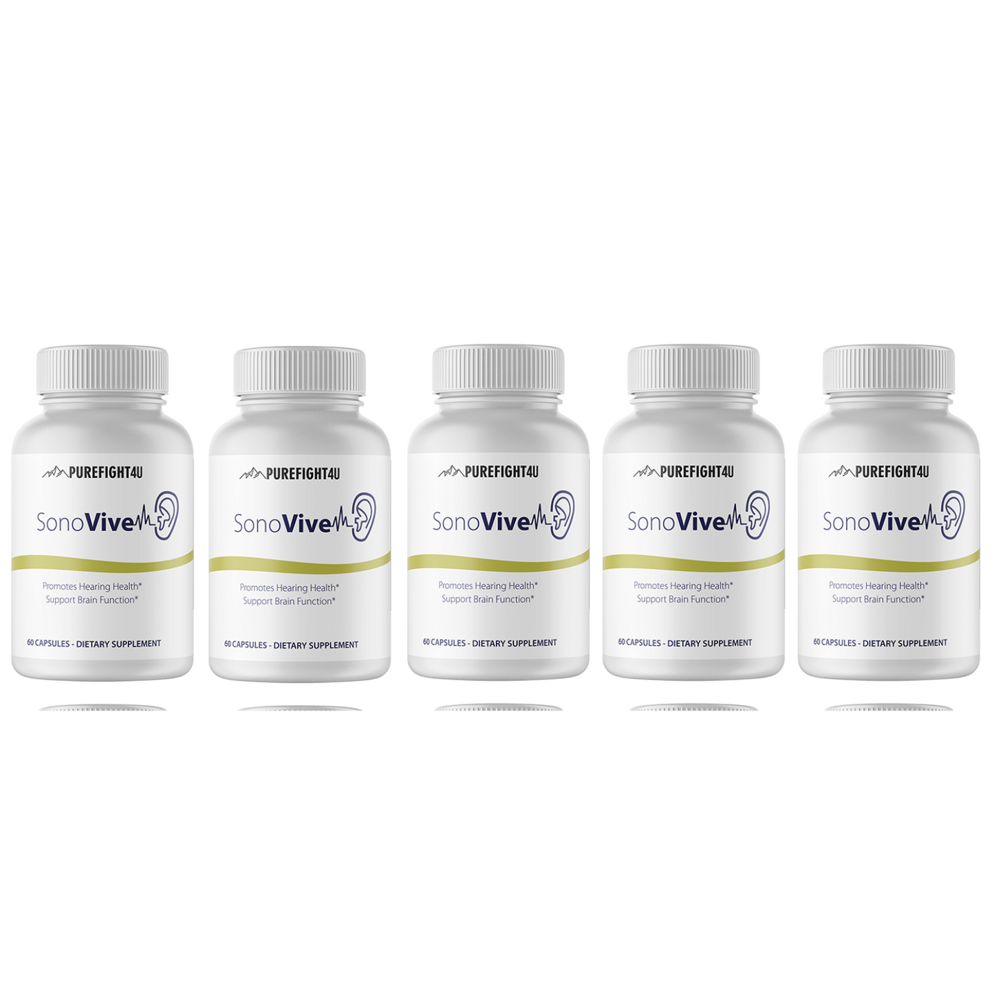 Sonovive Capsules Hearing Supplement 10 Bottles 600 Capsules