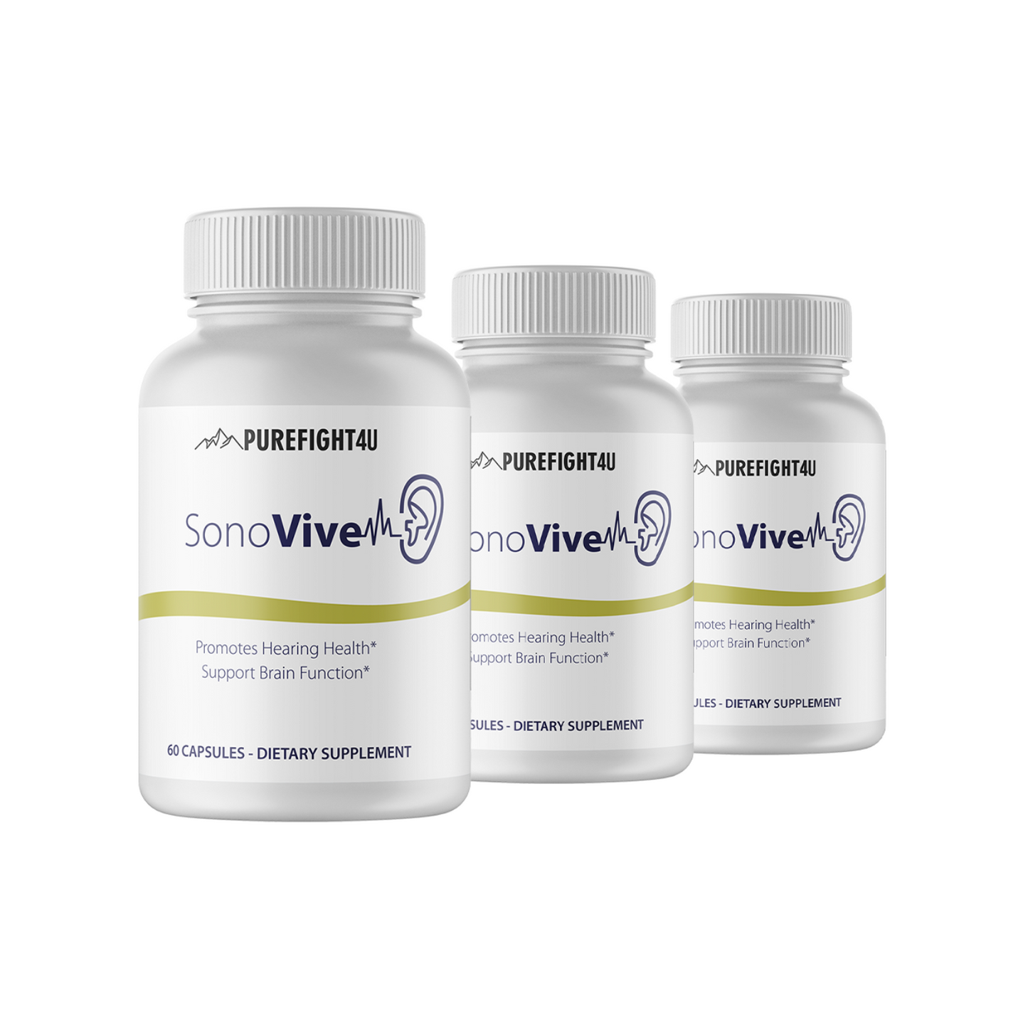 Sonovive Capsules Hearing Supplement 3 Bottles 180 Capsules