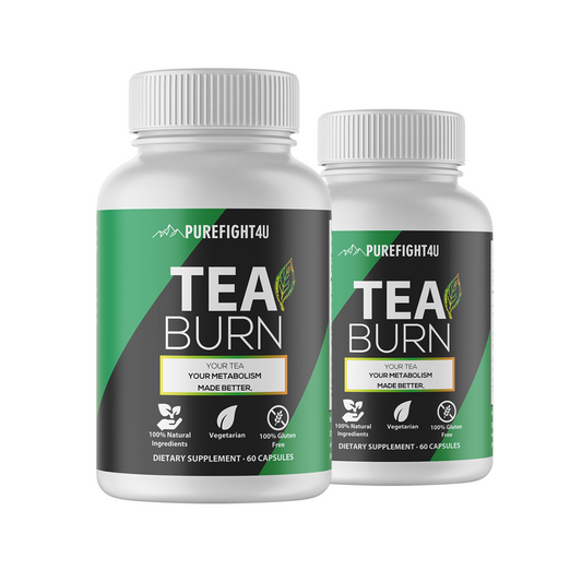 Tea Burn Dietary Supplement 2 Bottles 120 Capsules