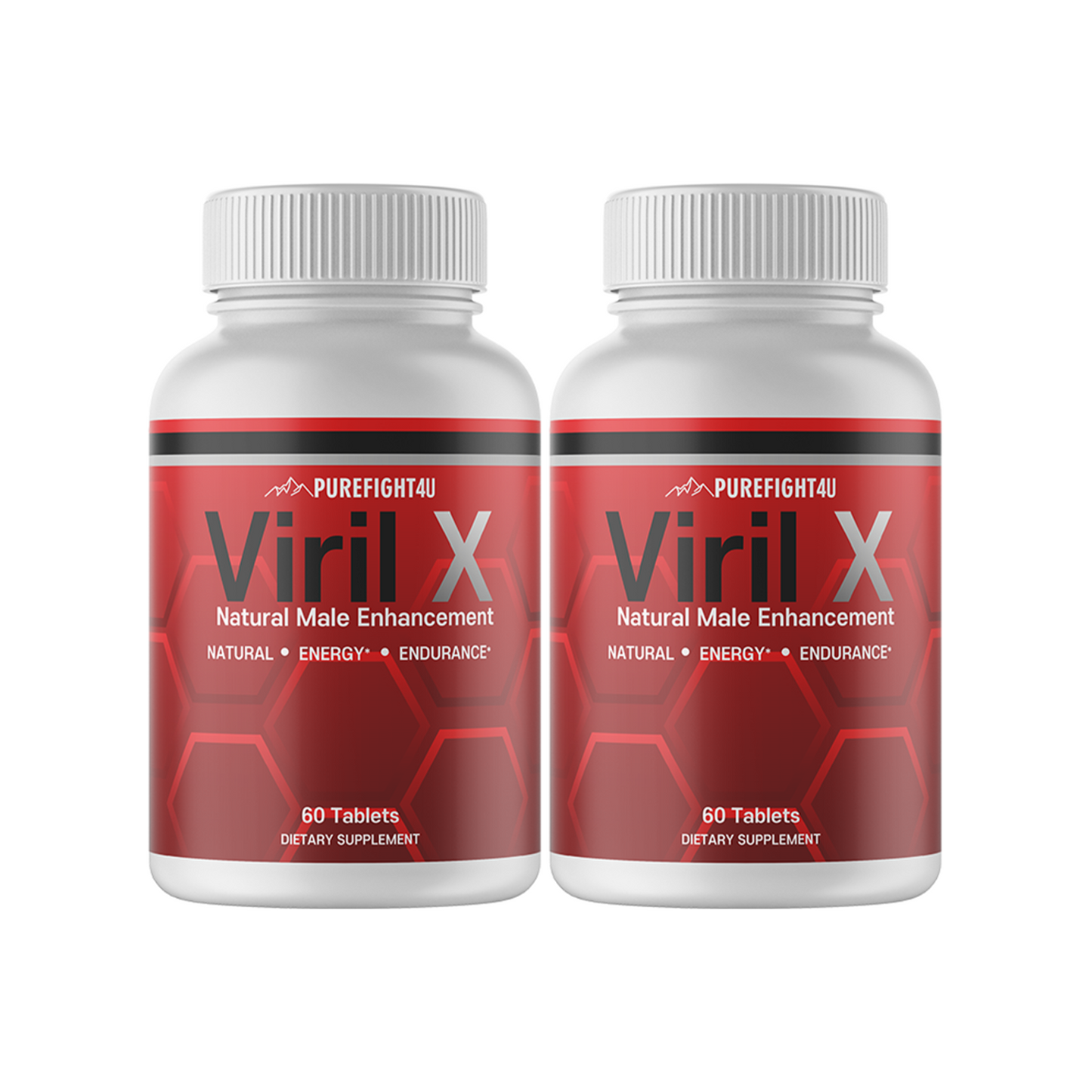 Viril X Dietary Supplement, Natural Male Enhancement, 2 Bottles 120 Tablets