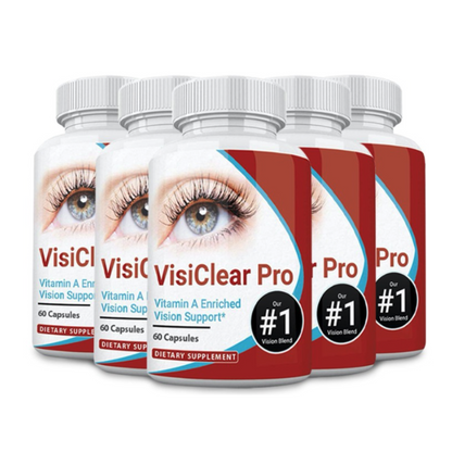 5 Bottles VisiClear Pro Advanced Eye Health Formula 60 Capsules x 5