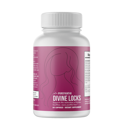 Divine Locks Complex Advanced Unique Hair Growth Vitamins-12Bottles 720 Capsules