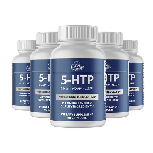 5-HTP Professional Formulation Dietary Supplement 5 Bottles 300 Capsules