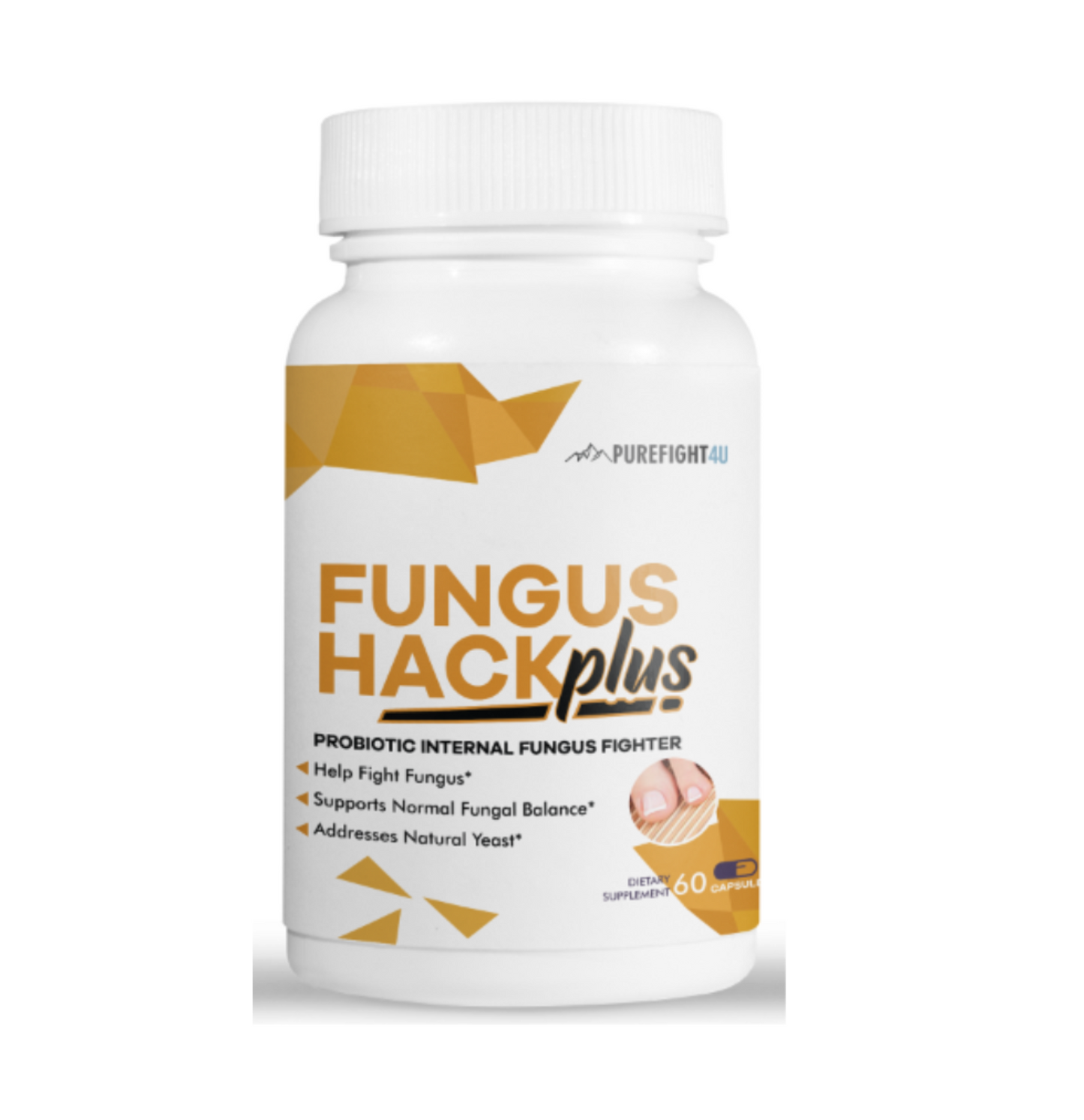 Fungus Hack Plus Probiotic Internal Fungus Fighter 12 Bottles - 720 capsules