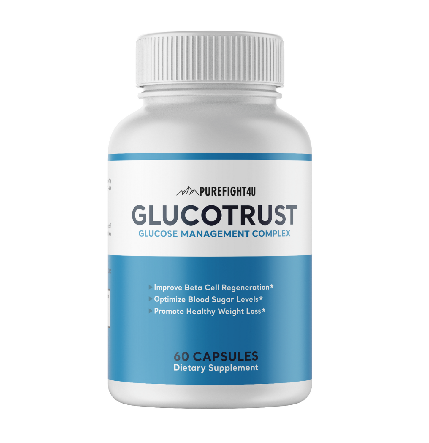 Glucotrust Blood Sugar Support Supplement - 4 Bottles 240 Capsules