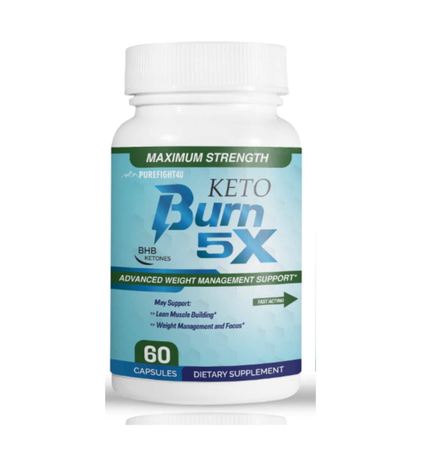 Keto Burn 5x Pills Advanced Weight  Management Support - 4 Bottles 240 Capsules