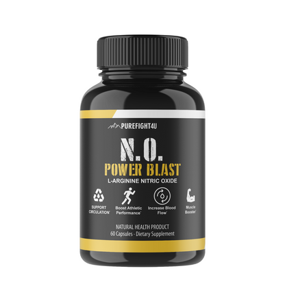 N.O. Power Blast L-Arginine Nitric Oxide - 3 Bottles 180 Capsules