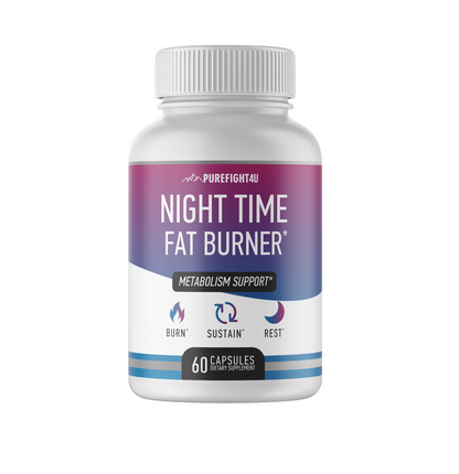 Night Time Fat Burner - Metabolism Support - 2 Bottles 120 Capsules